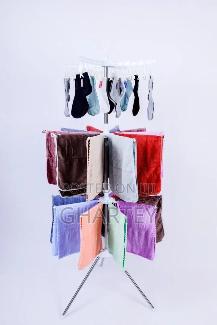 Multi-Tier Tripod Clothes Drying Rack –Spacesaving Indoor Laundrystand
