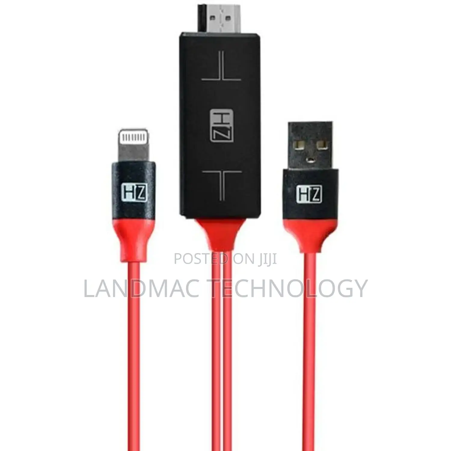 Heatz HDTV Cable for iPhone Black/Red
