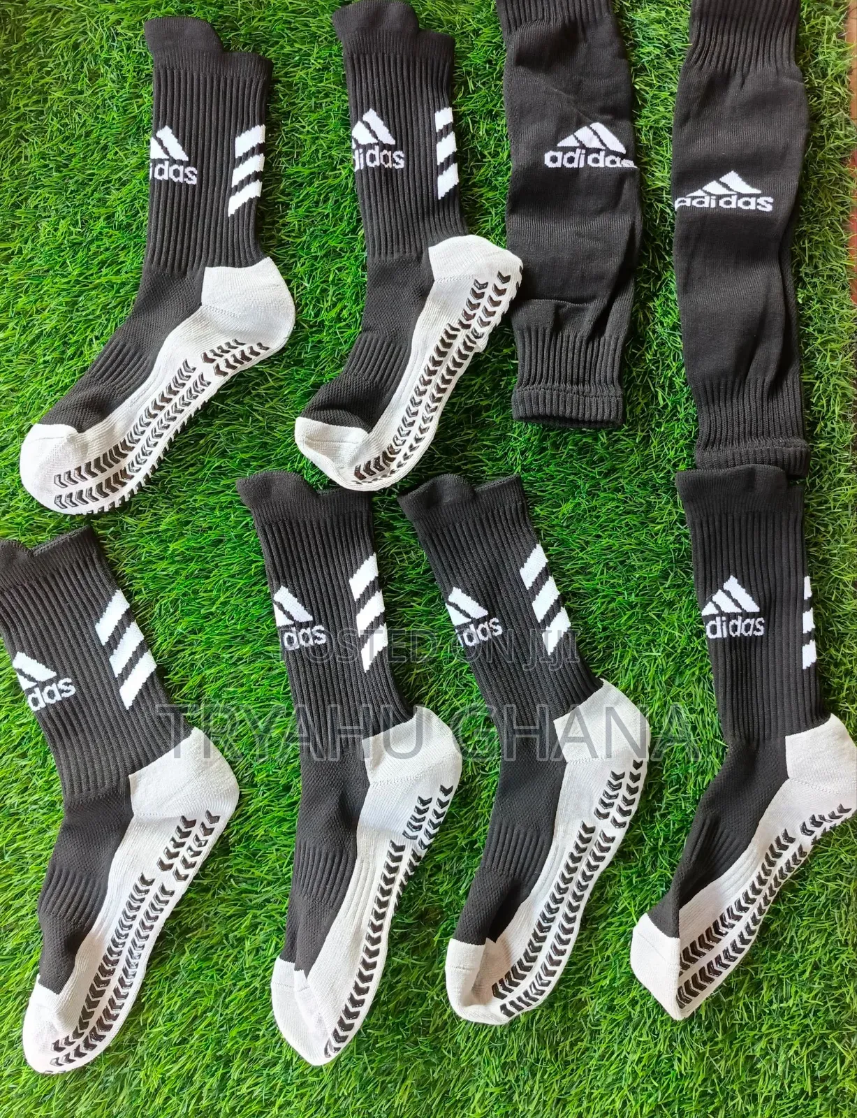 Authentic Adidas Football Players' Socks And Holes