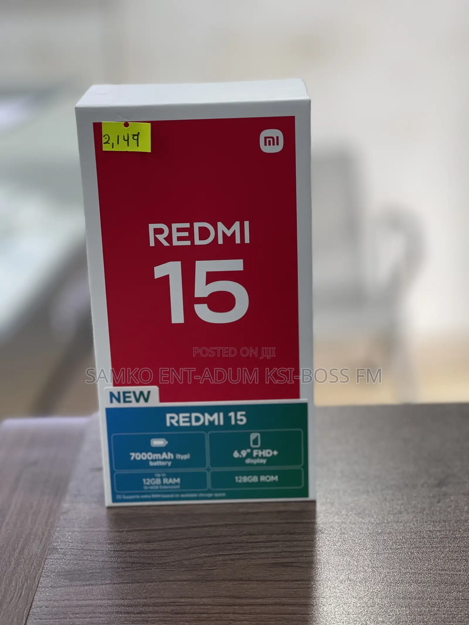 New Xiaomi Redmi 15 128 GB Black