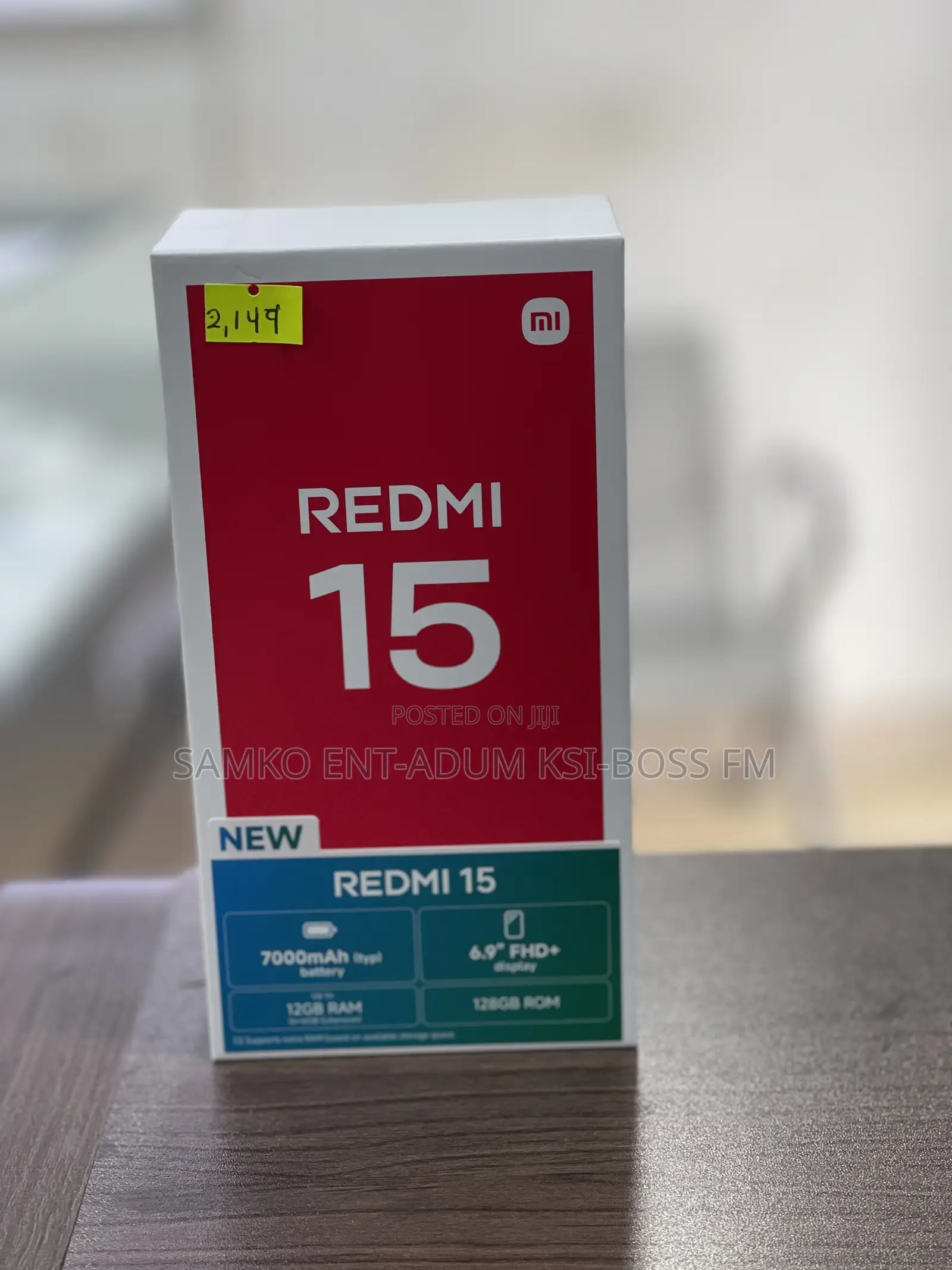 New Xiaomi Redmi 15 128 GB Black