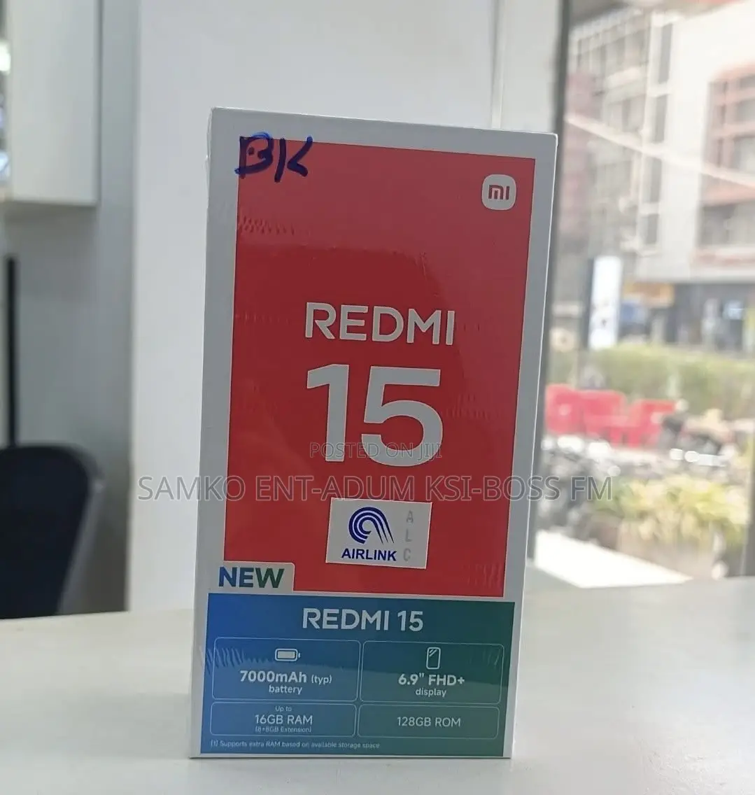 New Xiaomi Redmi 15 128 GB Black