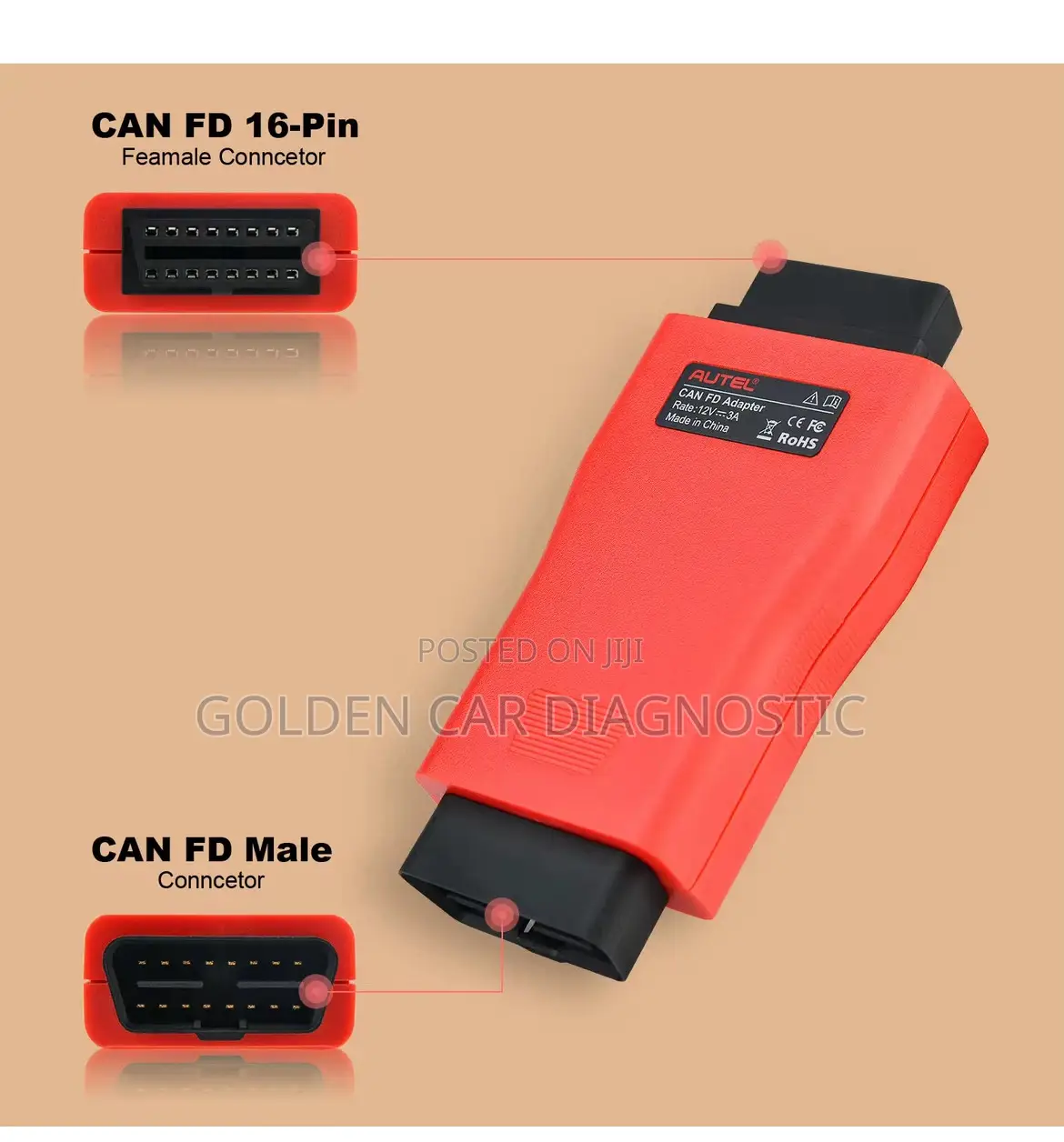 Autel Fd Can Adapter Maxisys Series Im508 Im608 Support Gm Ford 2020