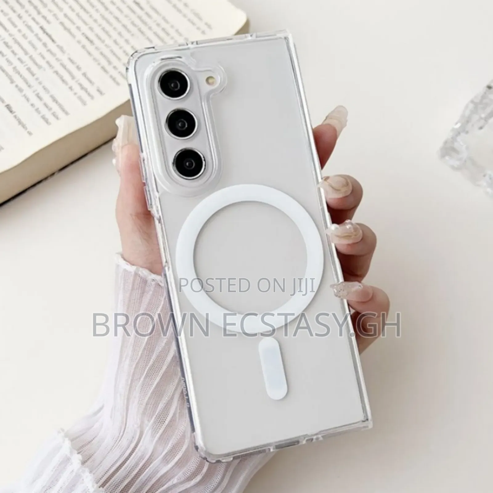 Galaxy Z Fold 3/4/5/6/7/8 Ultra Transparent Case