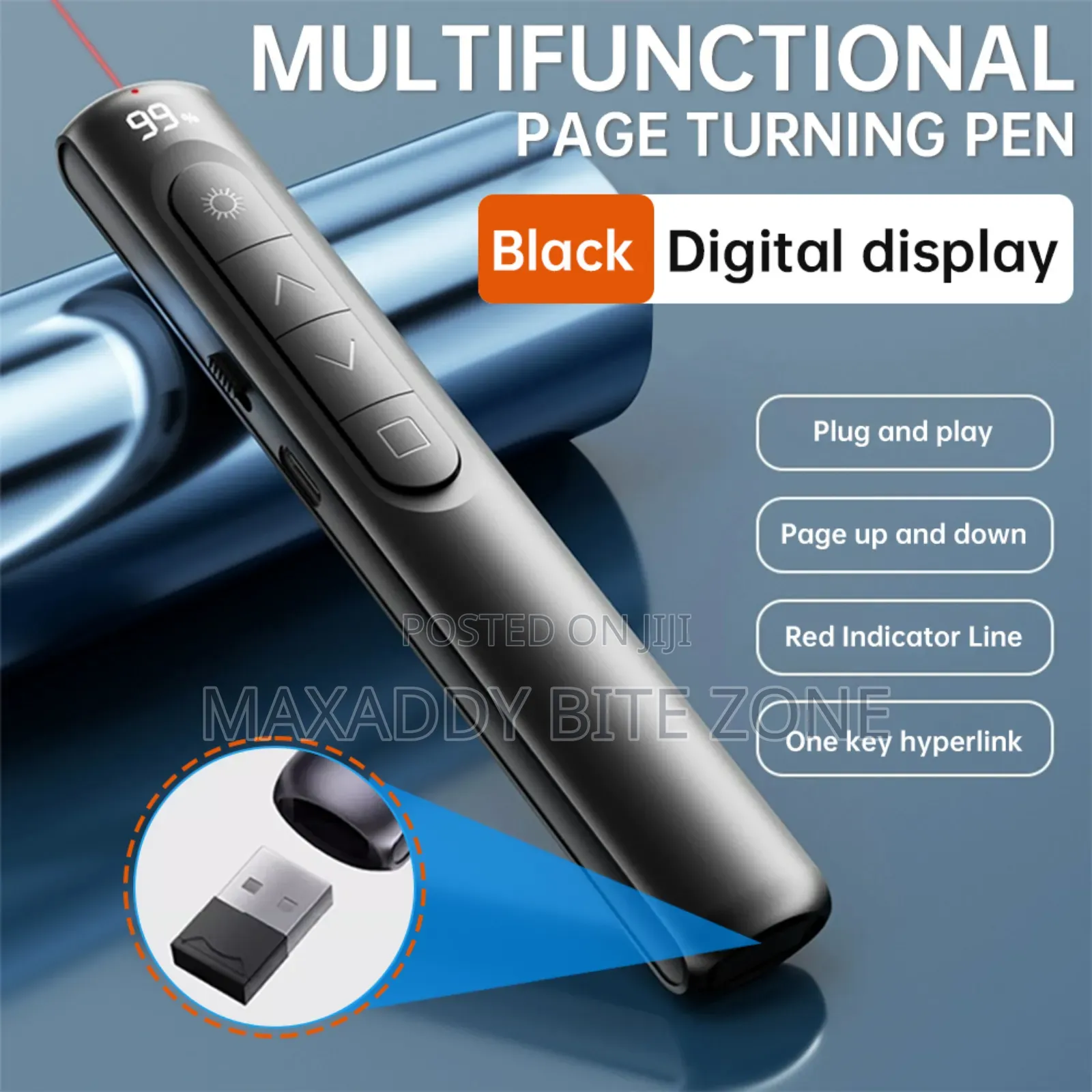Powerpoint Pen Wireless Presentation Clicker Type-C Rechargeable