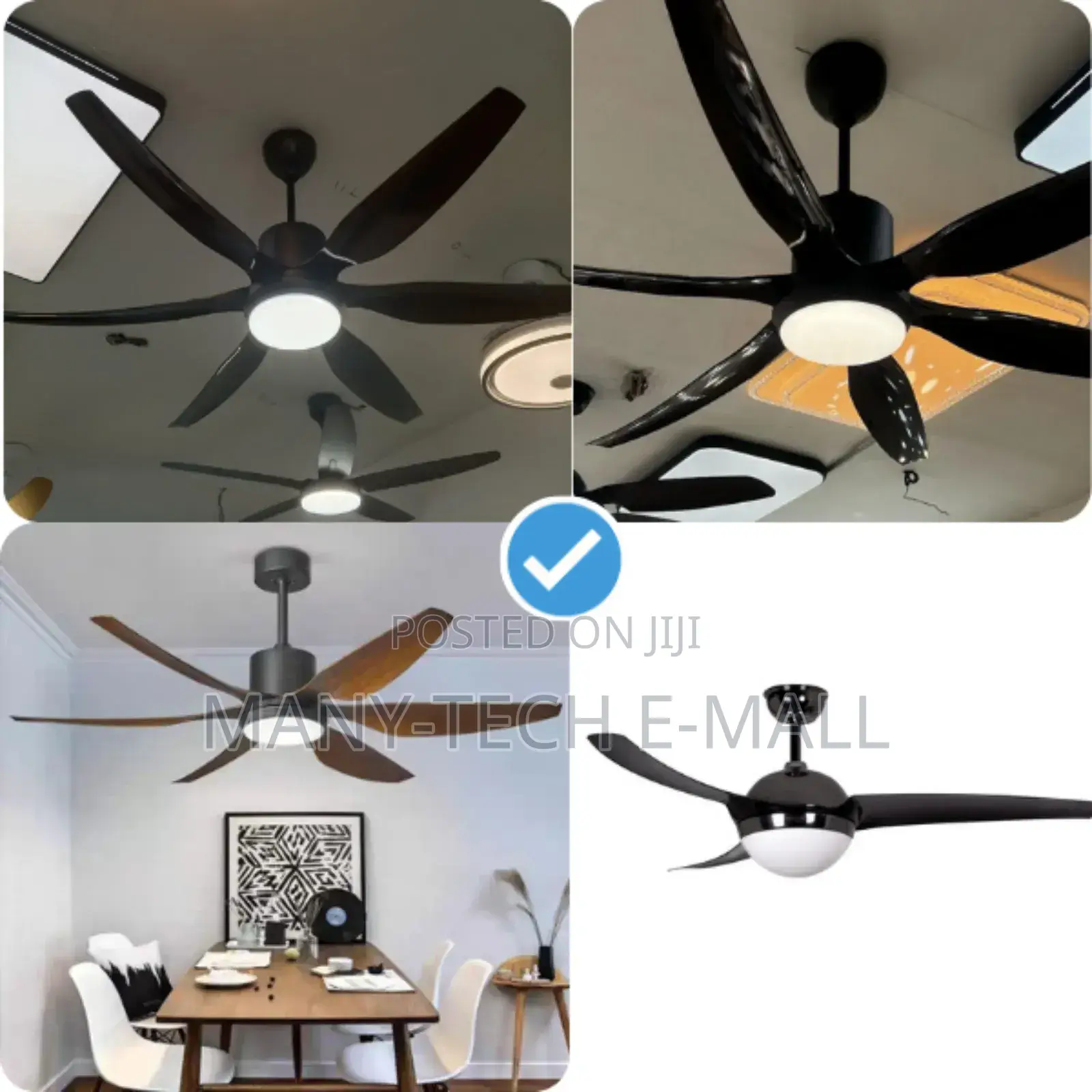 Fan With Light (Plastic Blade)