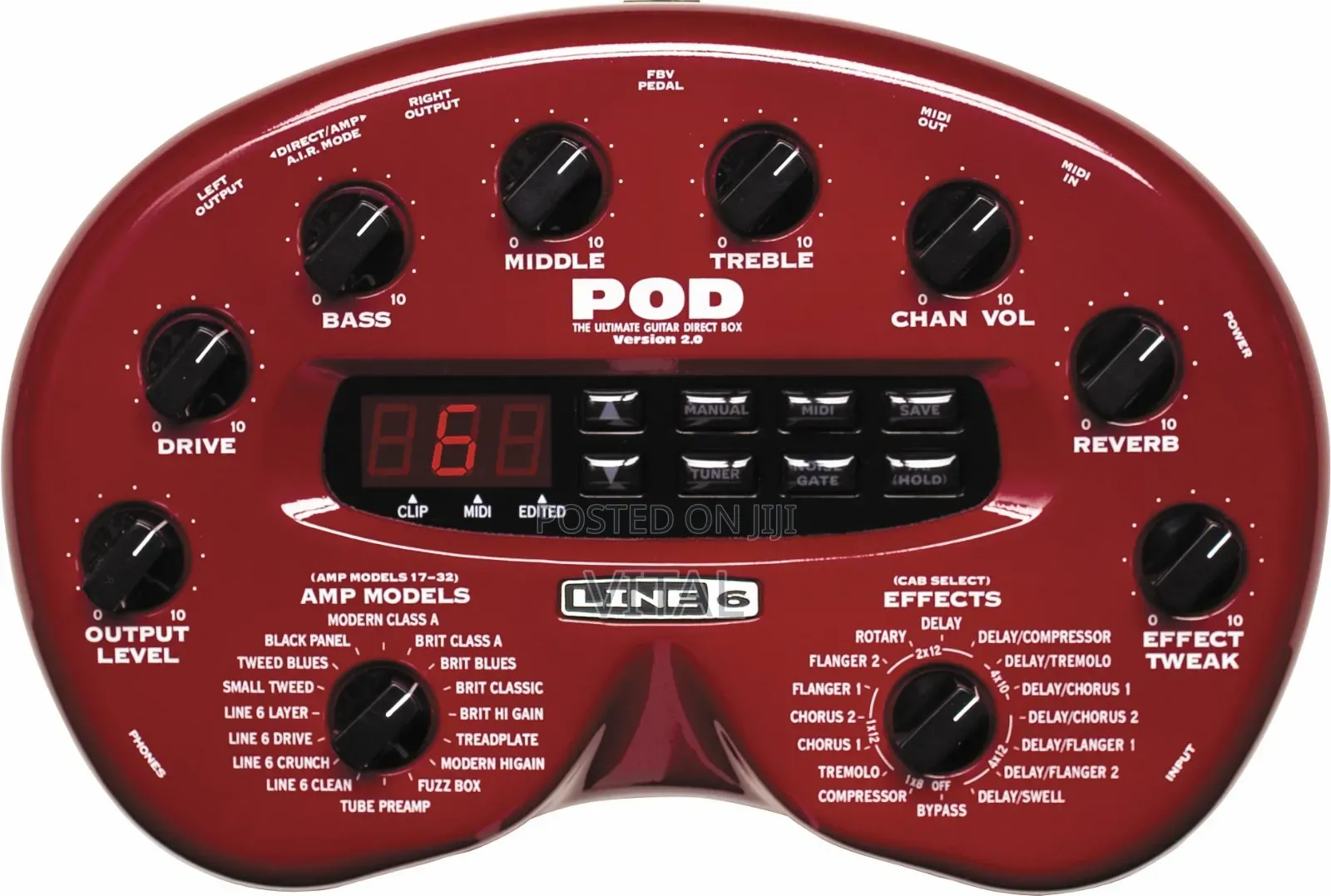 Guitar Effects Pedal Line 6 Pod