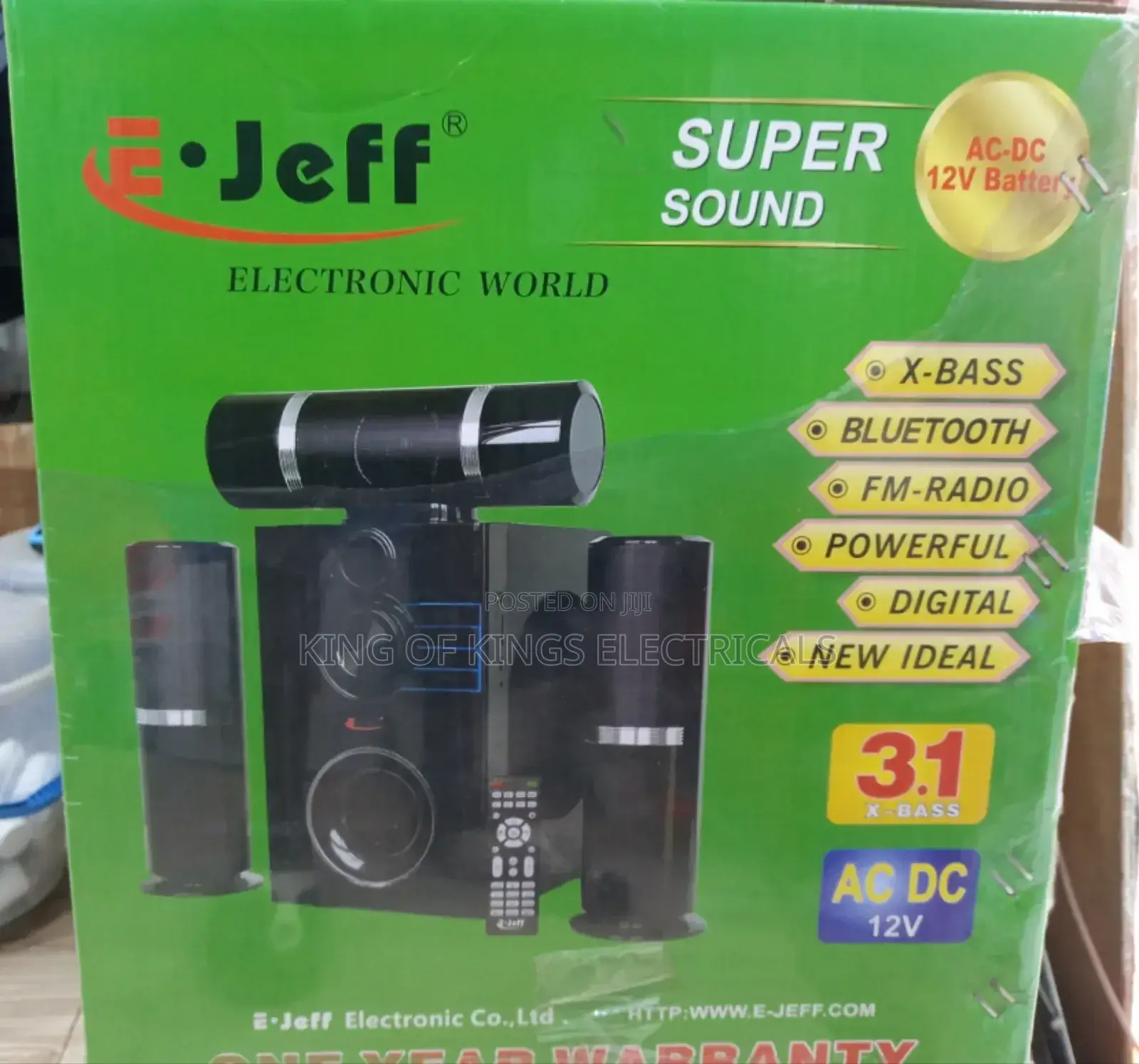 E Jeff A12 Electronic World Fm-Radio/Bluetooth Speakers(Black Color)