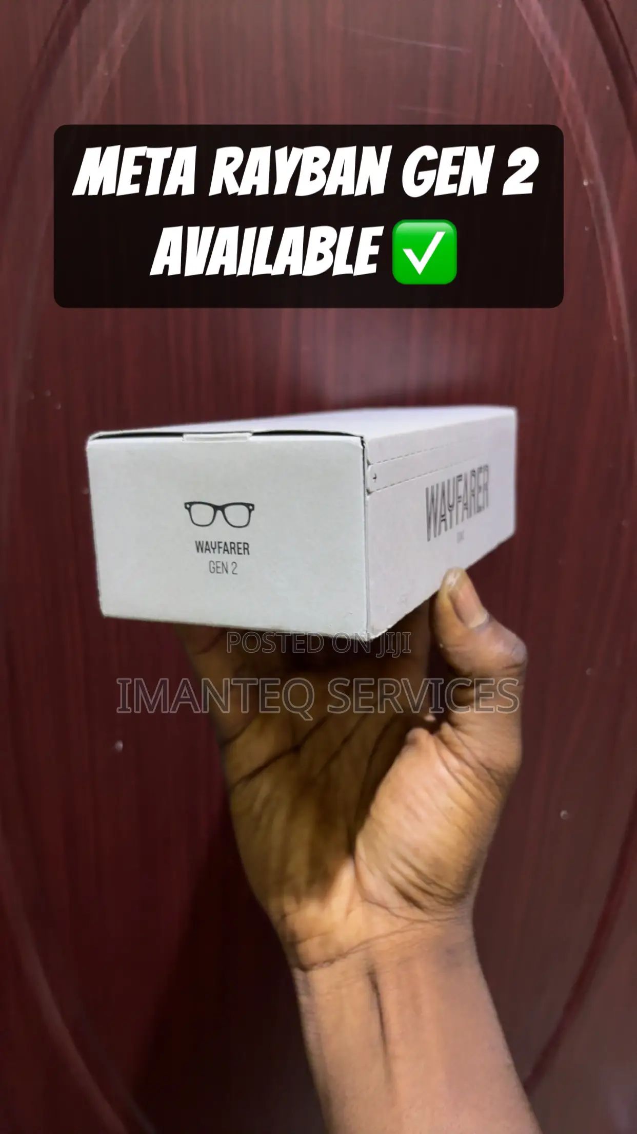 Meta Rayban Wayfarer Gen 2