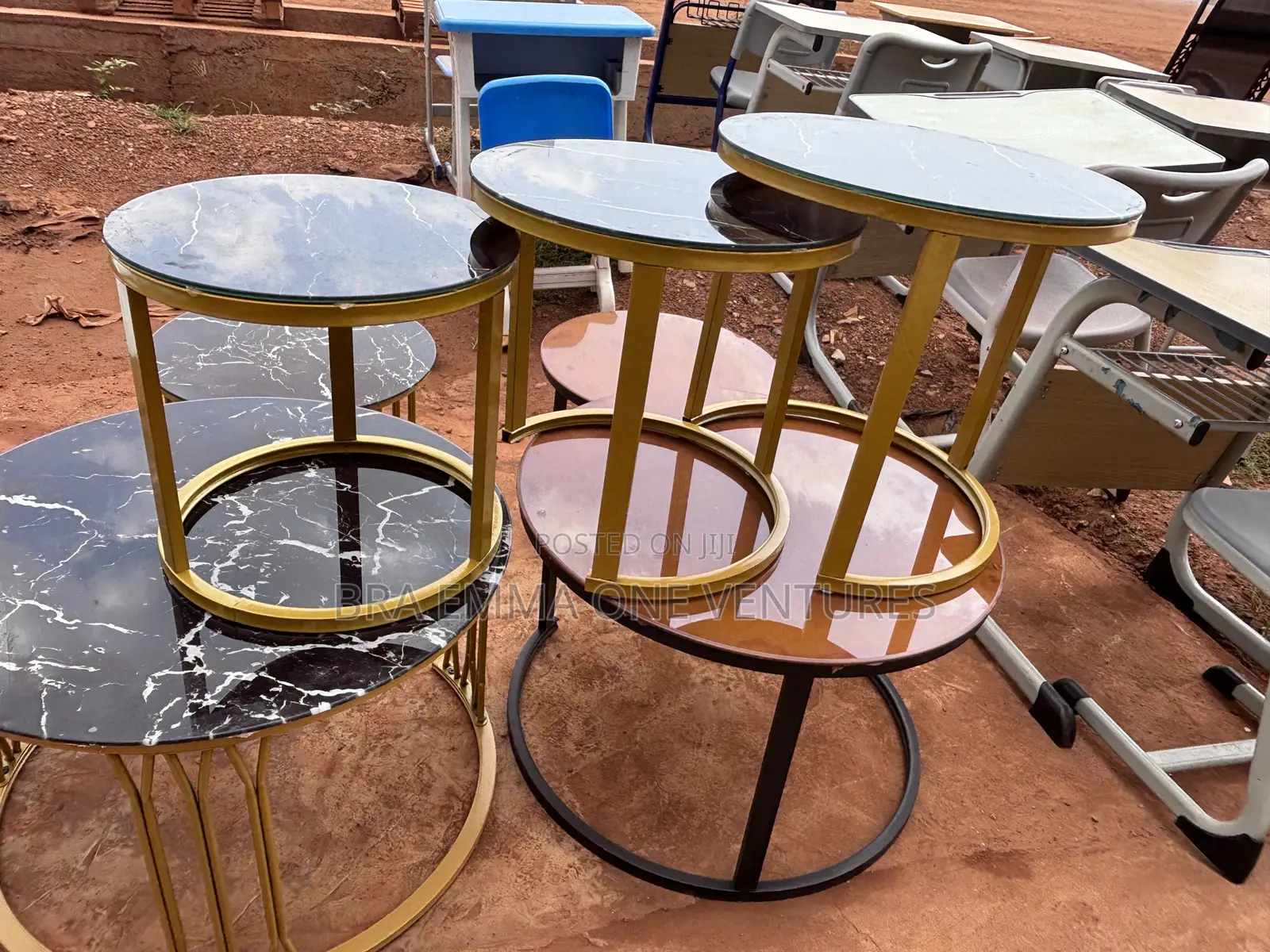 3set Of Tempered Glass Center Table