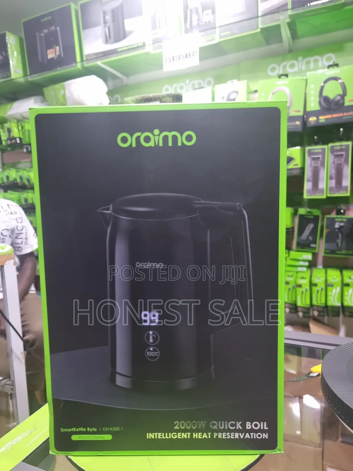Oraimo Smartkettle Byte 2000w 304 Stainless Steel Electric Kettle