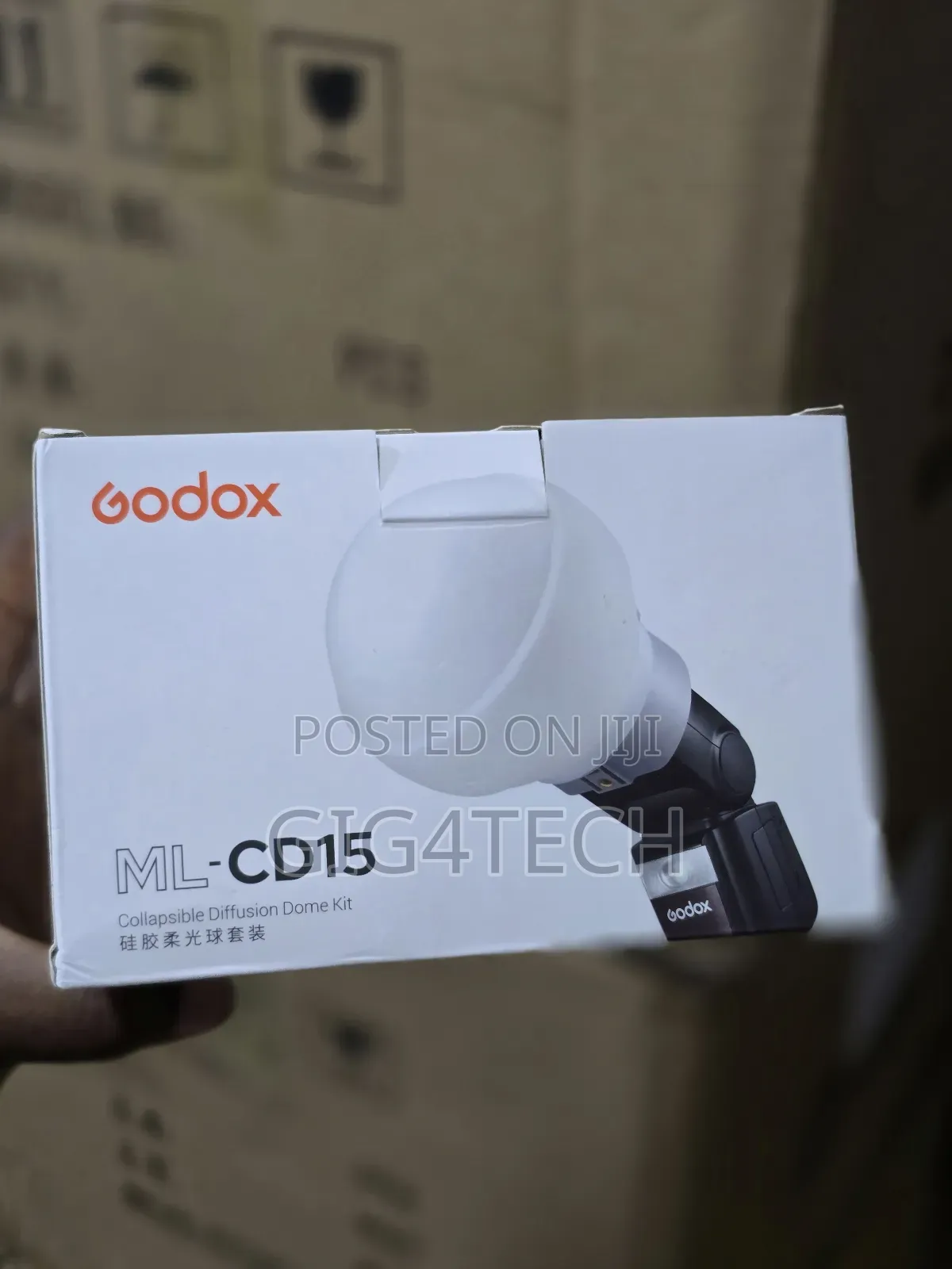 Godox Diffusion Dome With 3 Adapters for Flash and Mono Lights