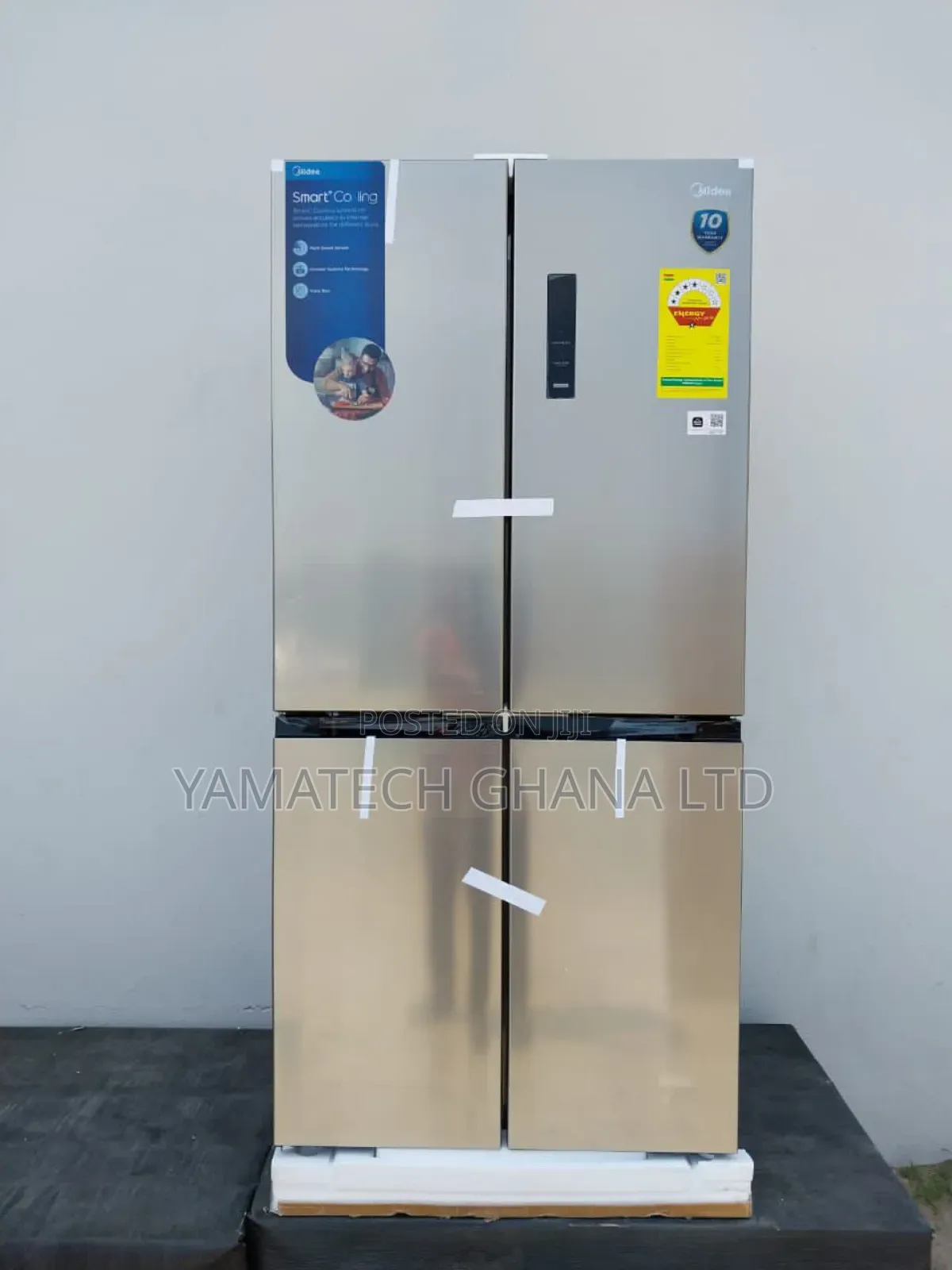 Energy Saving 4 Stars Midea 474 Litre French Door (4 Doors ) Fridge