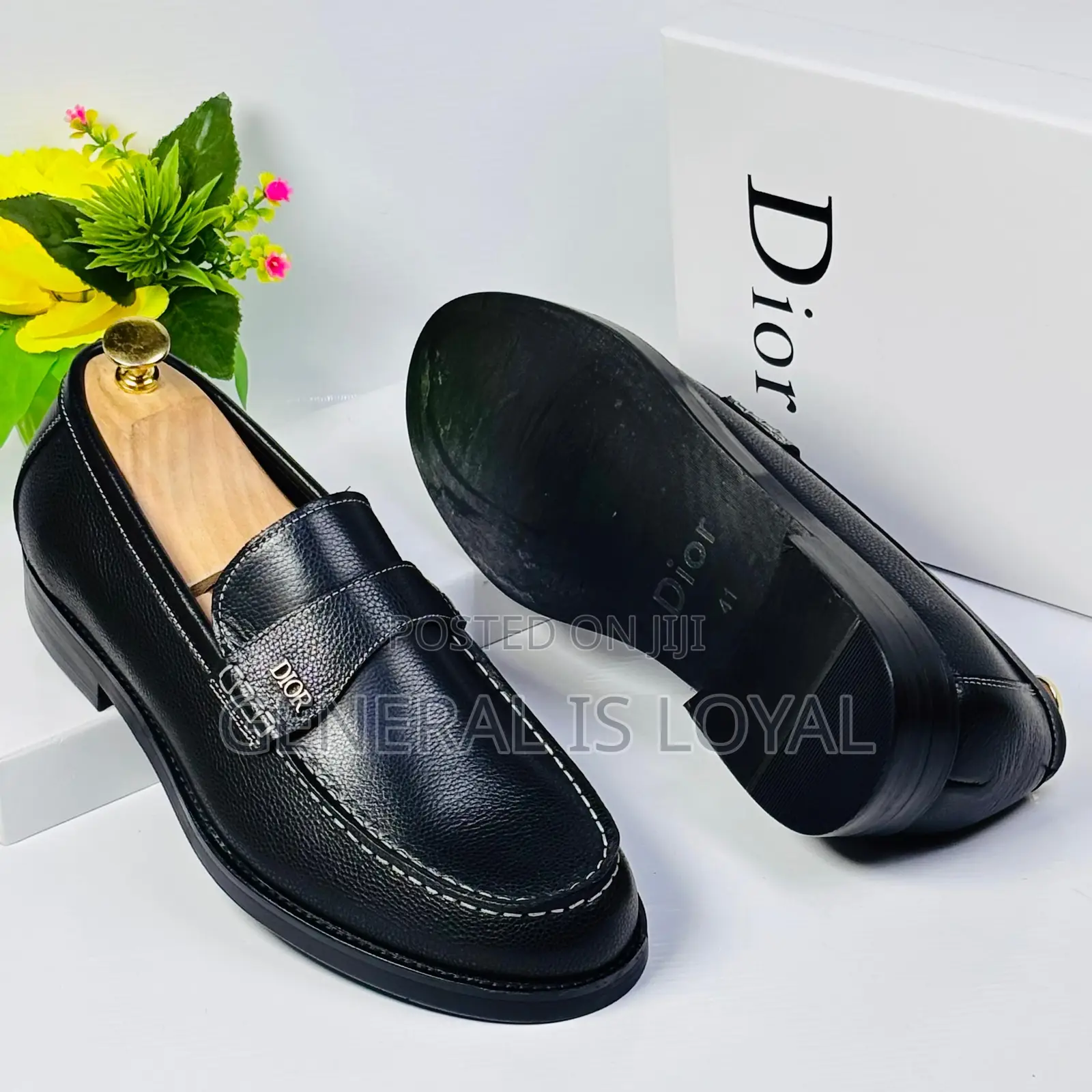 Dior Black Men’S Leather Loafers