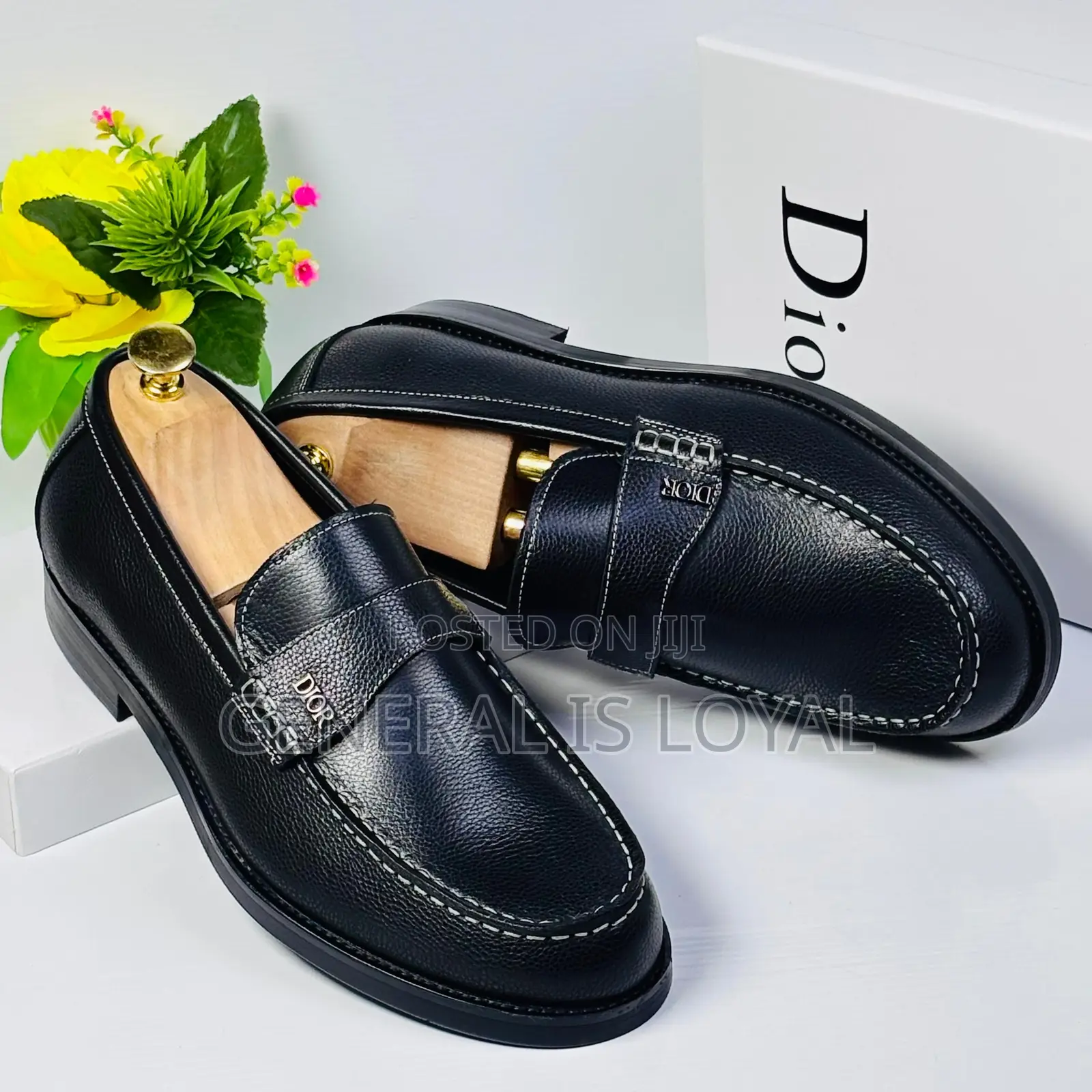Dior Black Men’S Leather Loafers