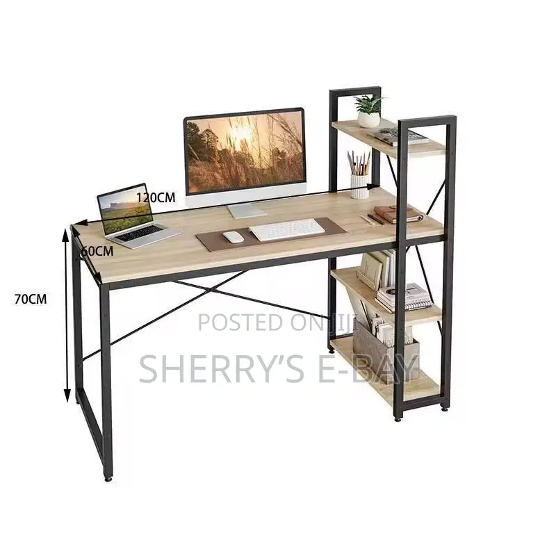 Table With Bookshelf
