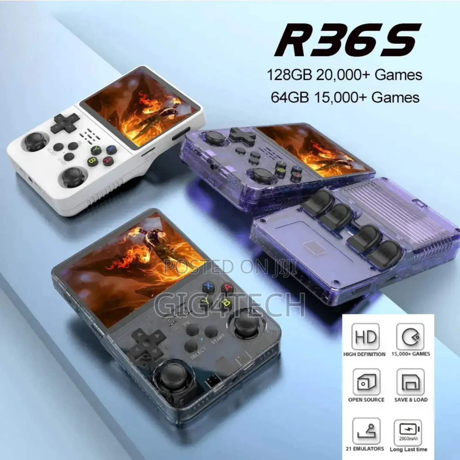 R36s Retro Handheld Game Console Linux System Portable Handheld