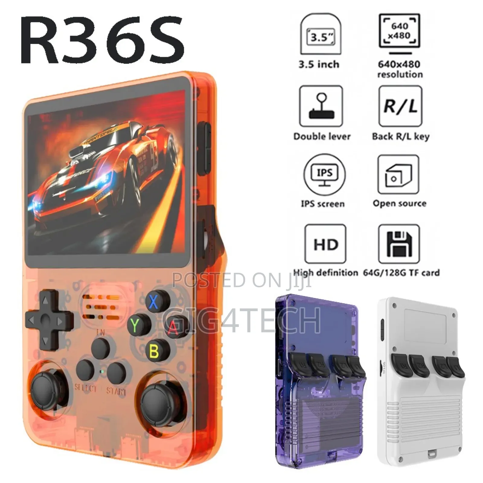 R36s Retro Handheld Game Console Linux System Portable Handheld