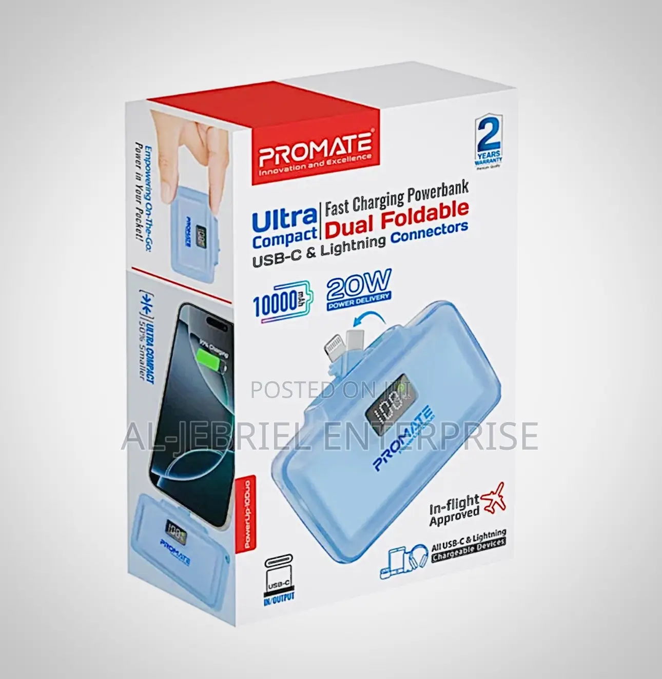 Promate 10000mah Portable Powerbank