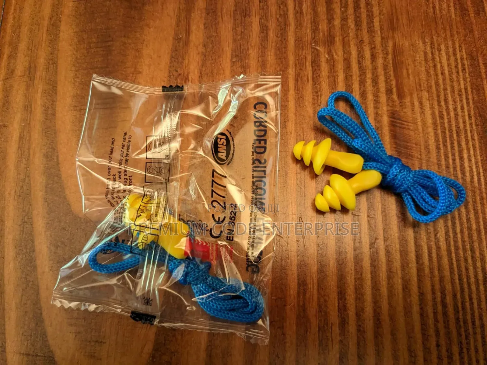 Safety Corded Earplugs – Industrial Hearing Protection (100 Pairs)