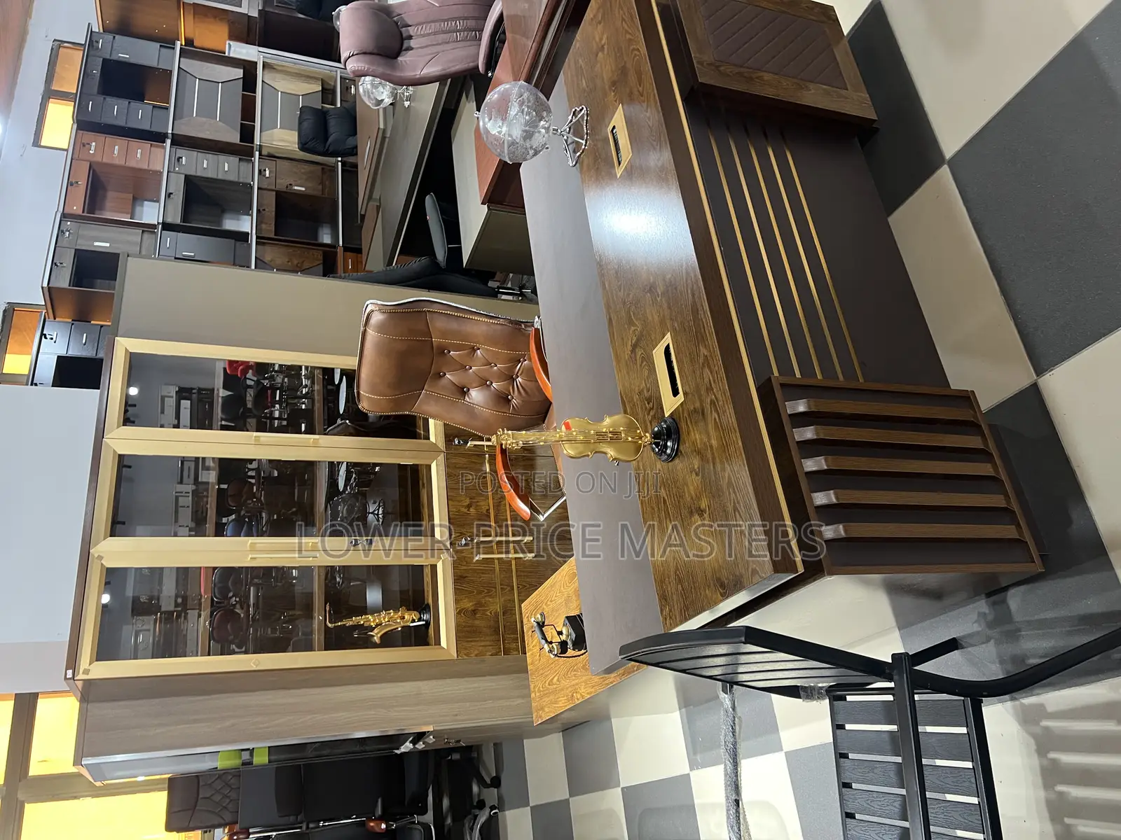 Complete Office Set ( Executive L Shaped Table With Office Cabinet)