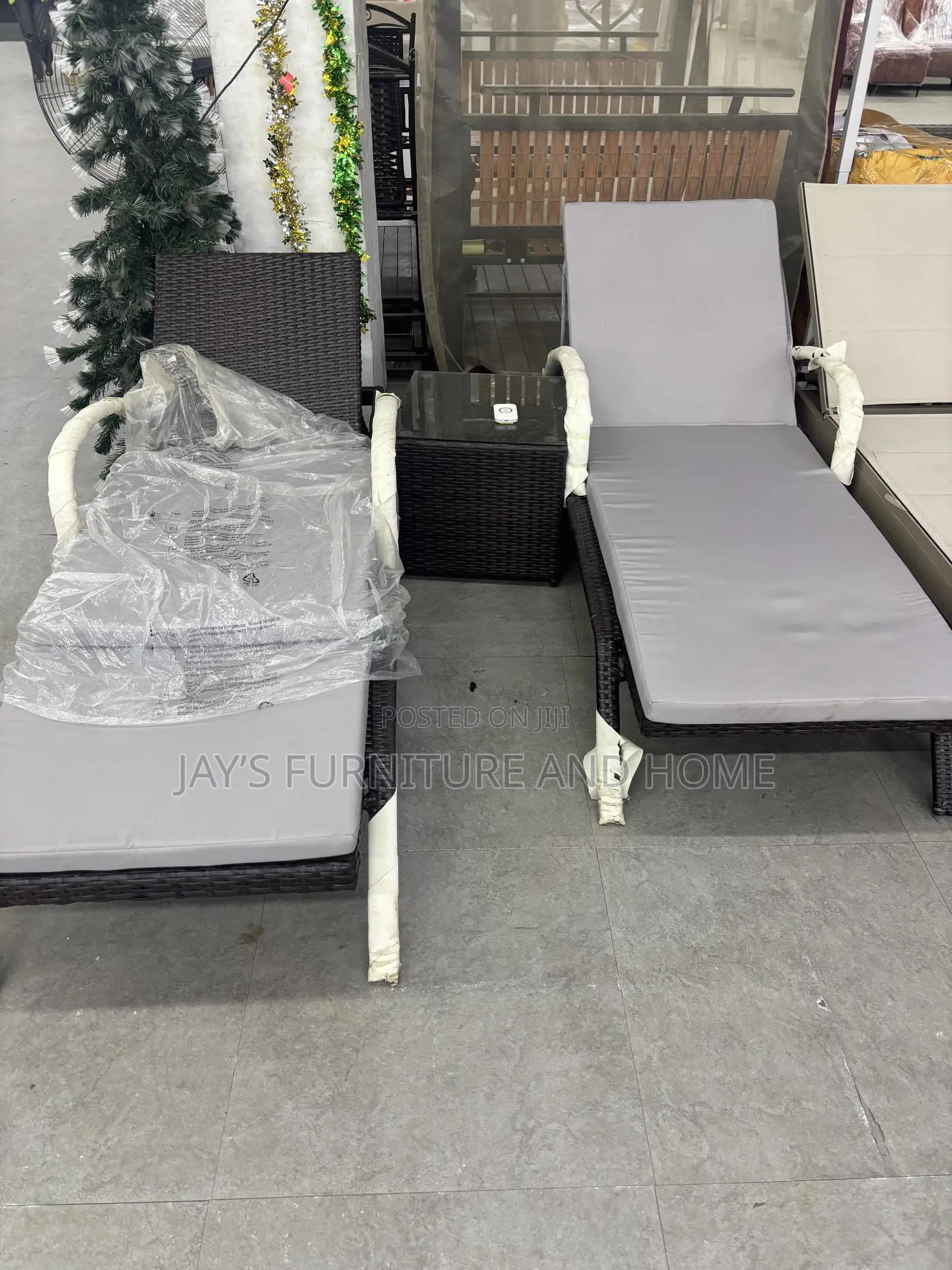 Sun Loungers With Table