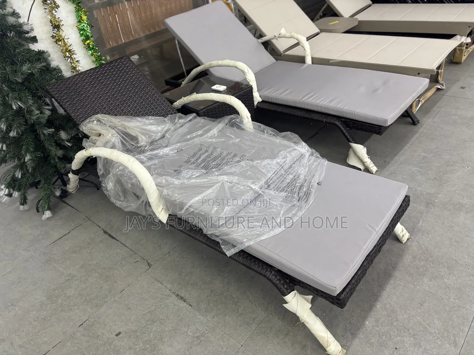 Sun Loungers With Table