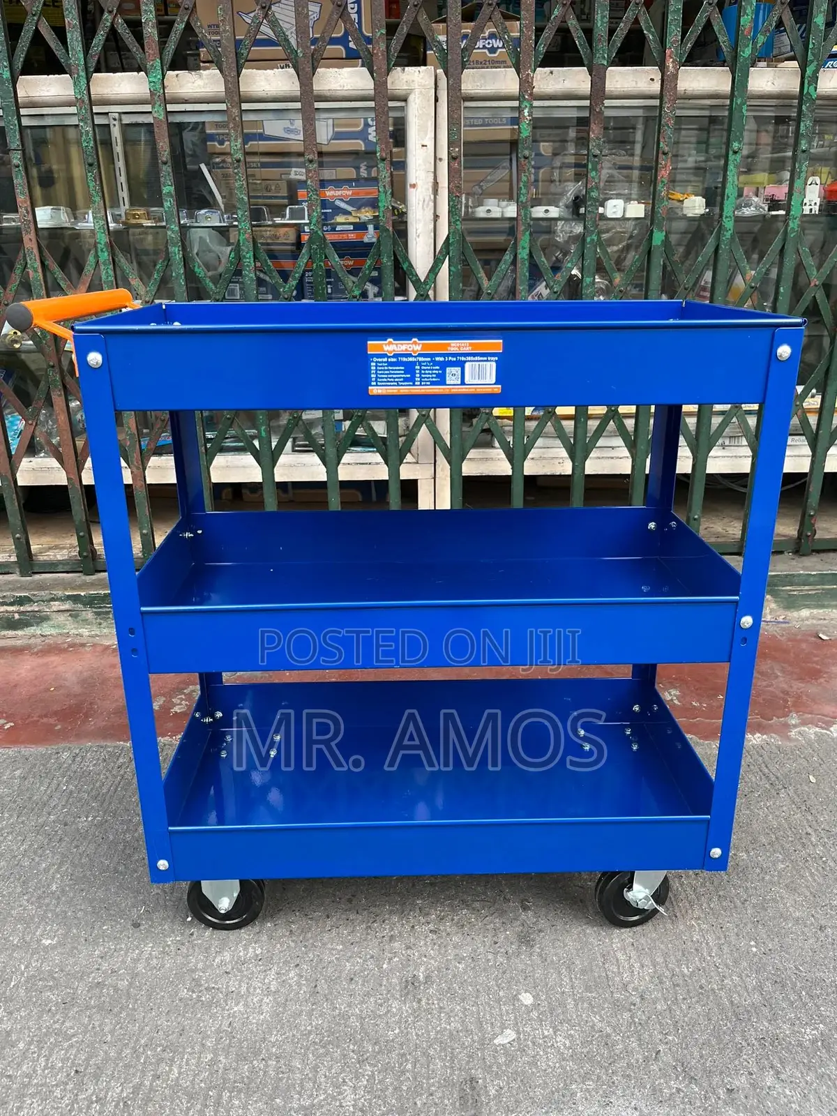 3 Trays Tool Cart With Wheels - Wcs1a13
