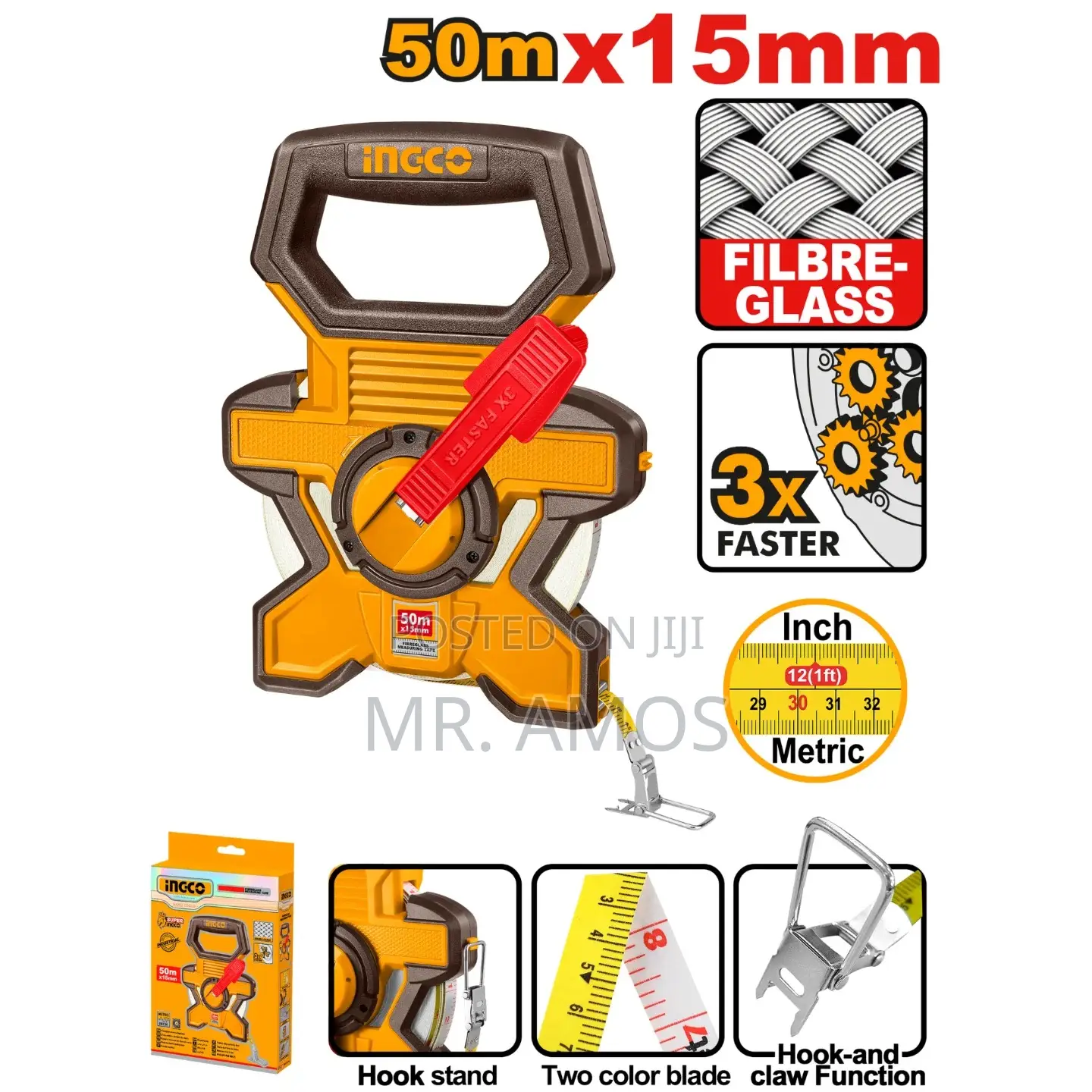 20/30 50m Fiberglass Measuring Tape -