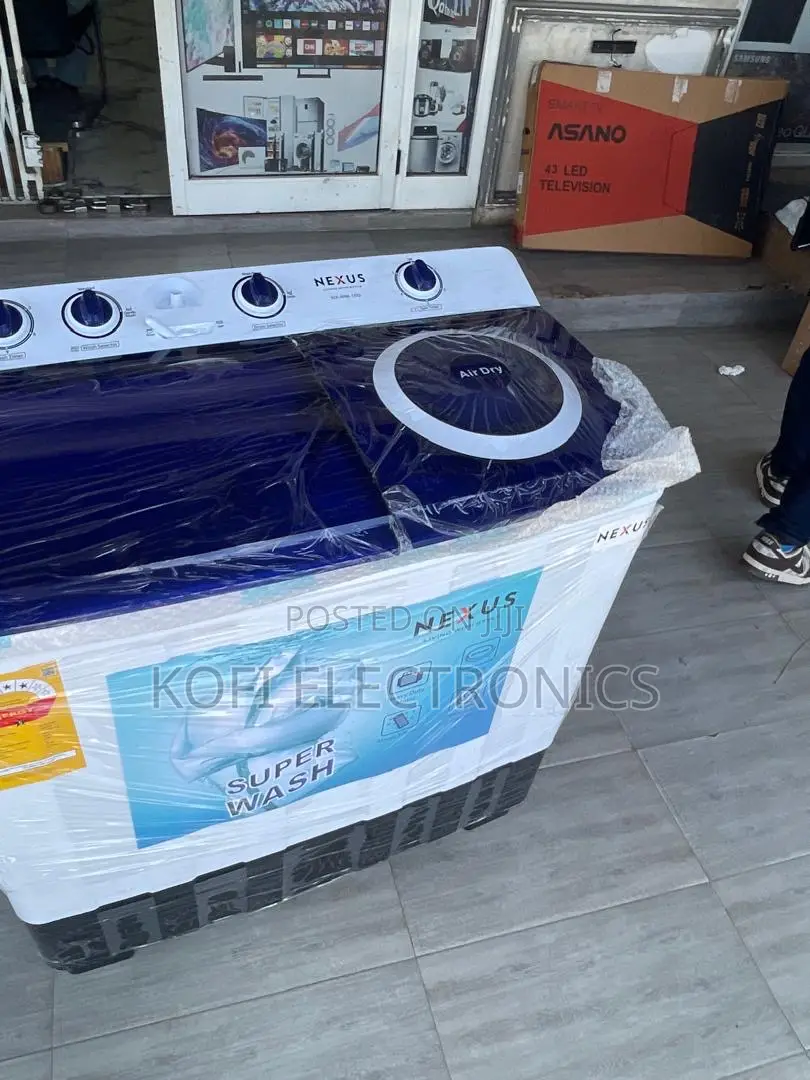 Nexus 15kg Dual Tub Washer Fast Spin, Deep Wash Performance