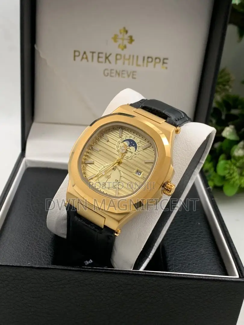 Patek Philippe Nautilus Leather Watch