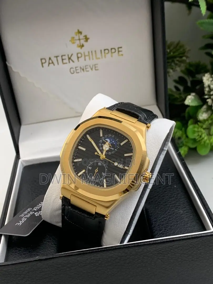 Patek Philippe Nautilus Leather Watch