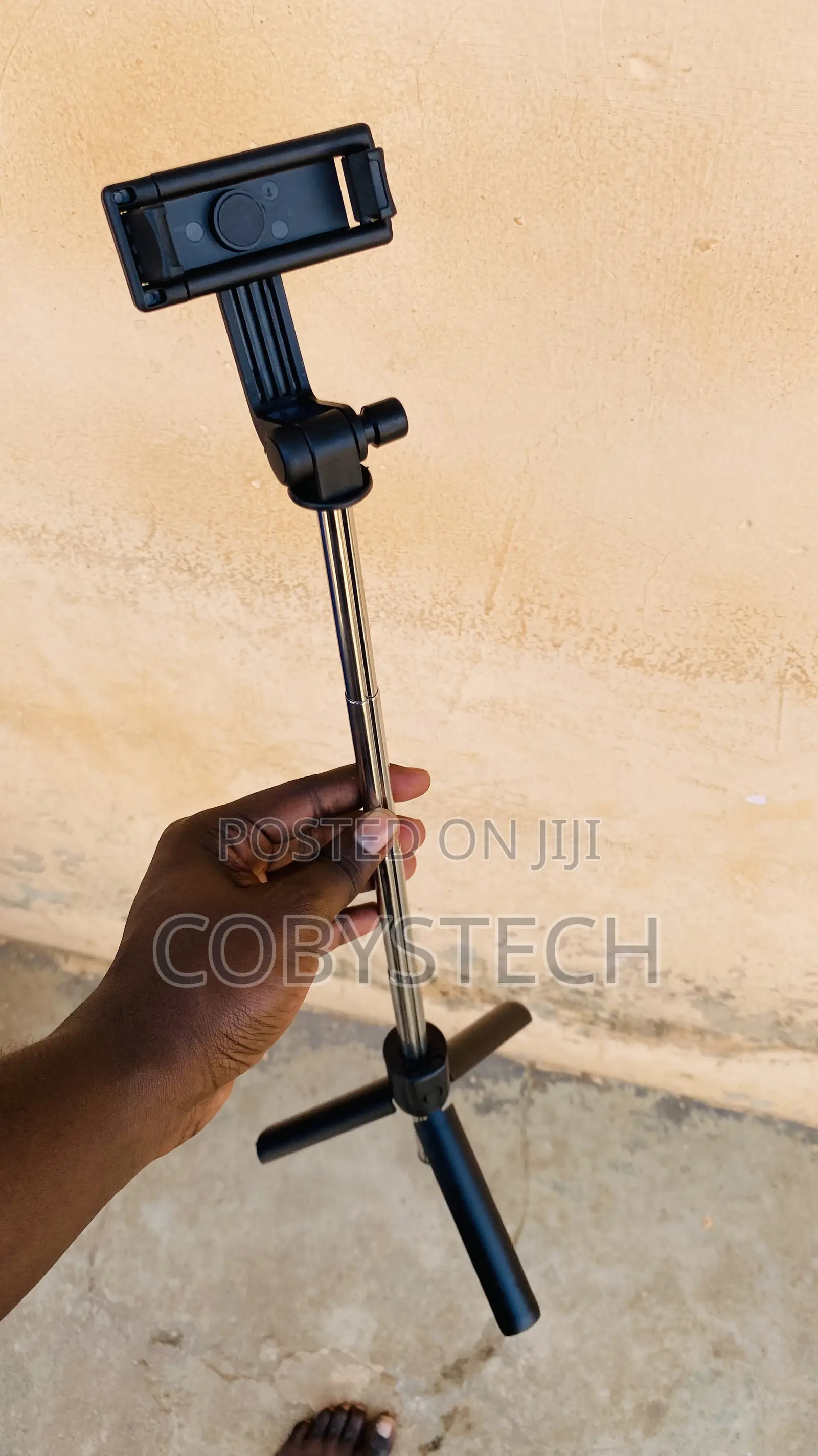 3-in-1 Bluetooth Selfie Stick Tripod With Remote - Black/Blue