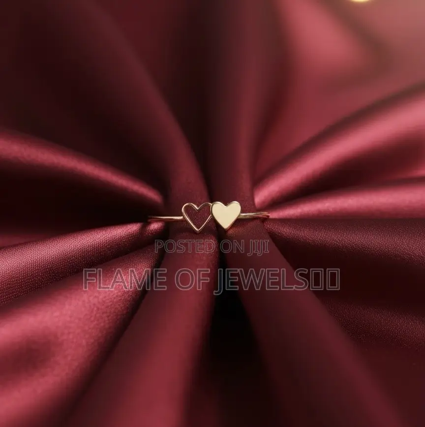 Simple Gold Promise Love Rings