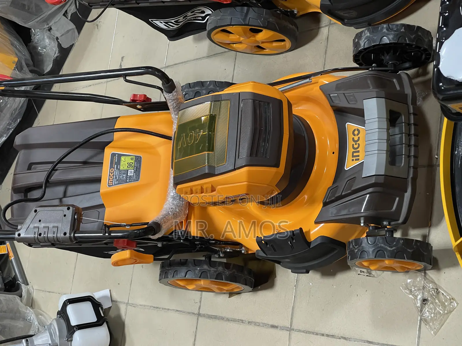 18" Cordless Lawn Mower 40v + 2 Battery and Grass Bag - Lmli20186