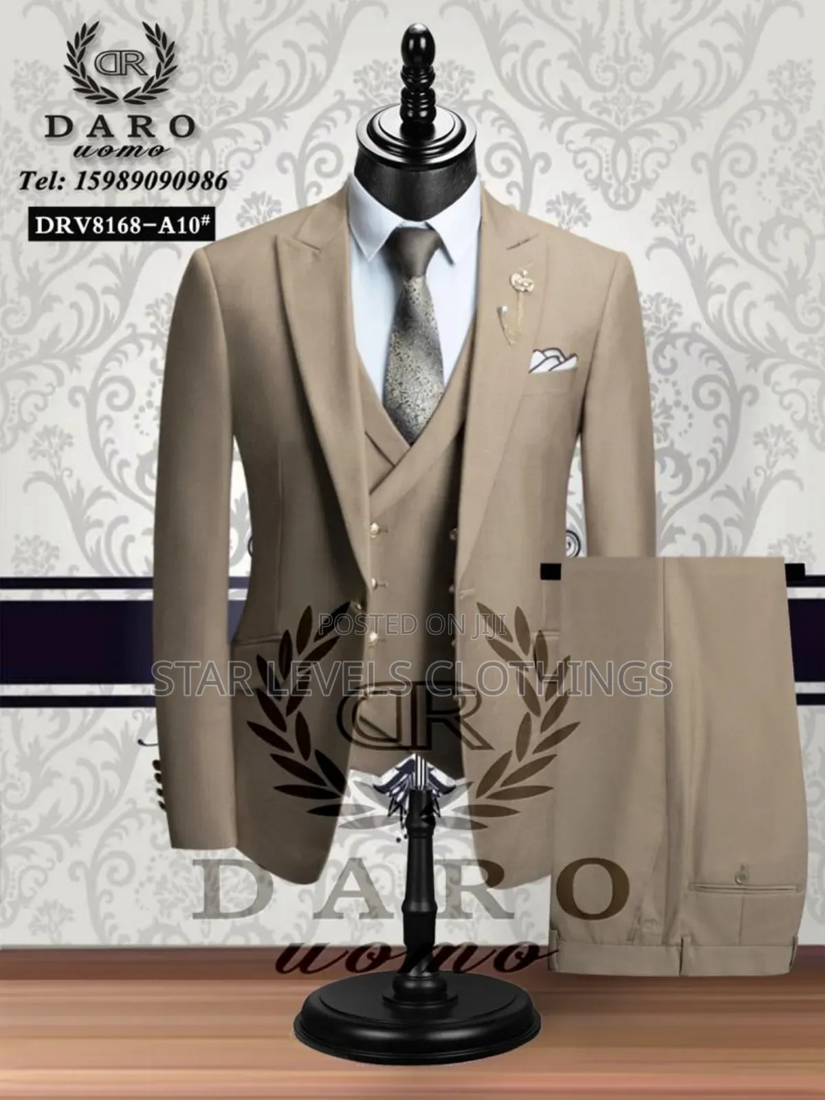 Quality Official 3-Pieces Men Suits in Gray Colour