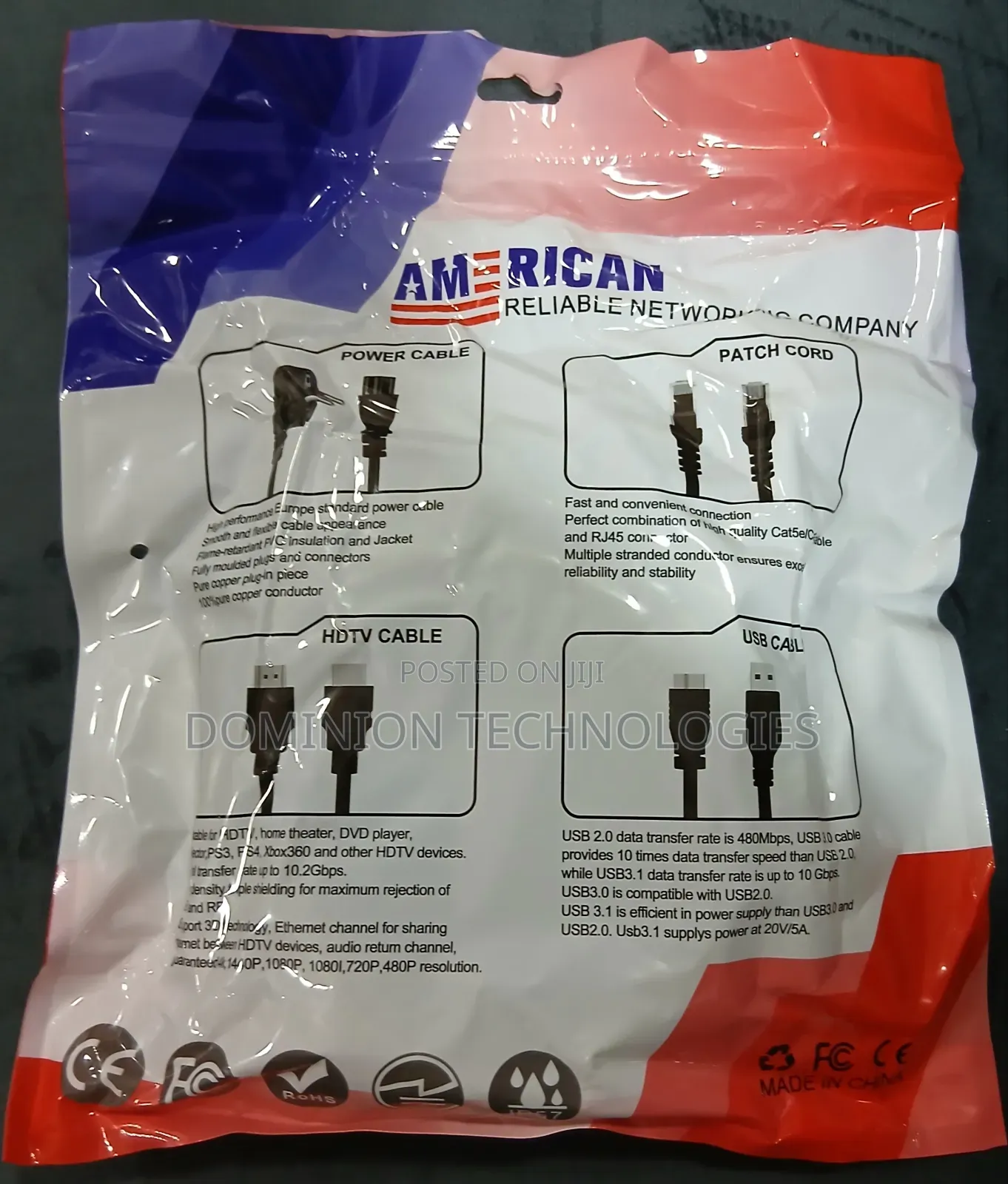 5m Hdtv American High Speed Original Cable