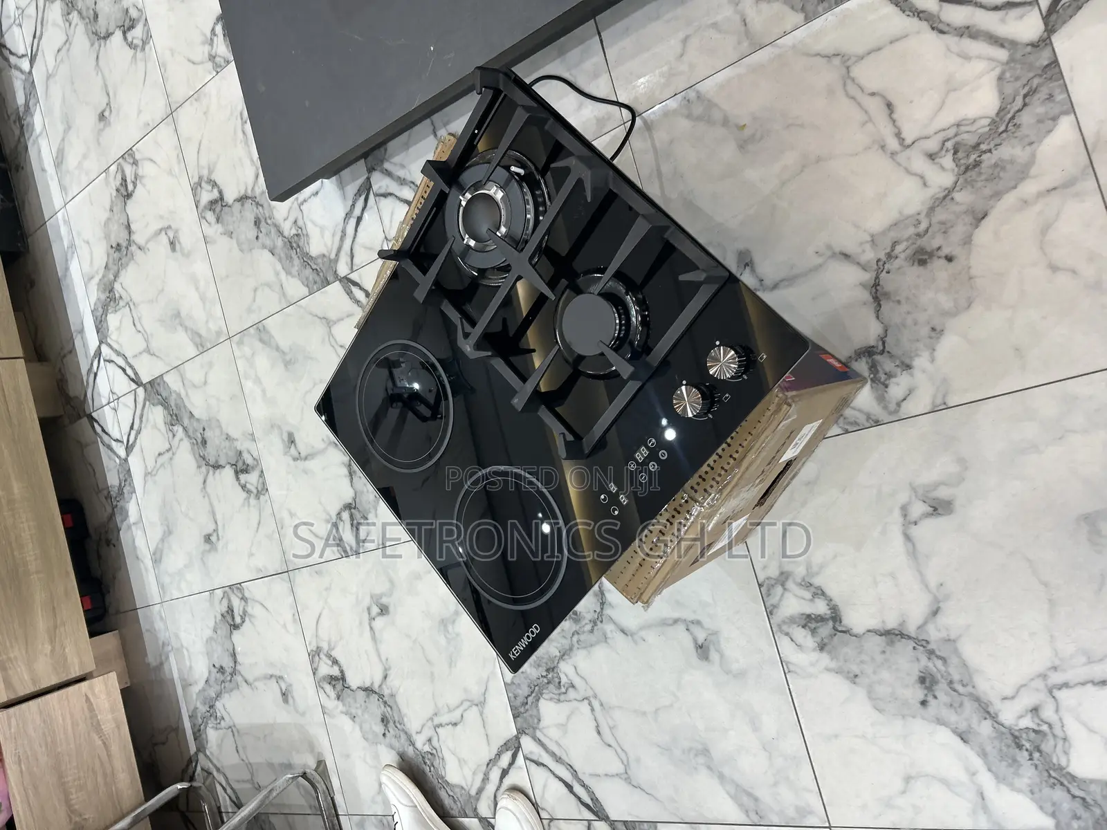 High Recommended 2+2 Kenwood 60cm Black Electric Gas Cooker