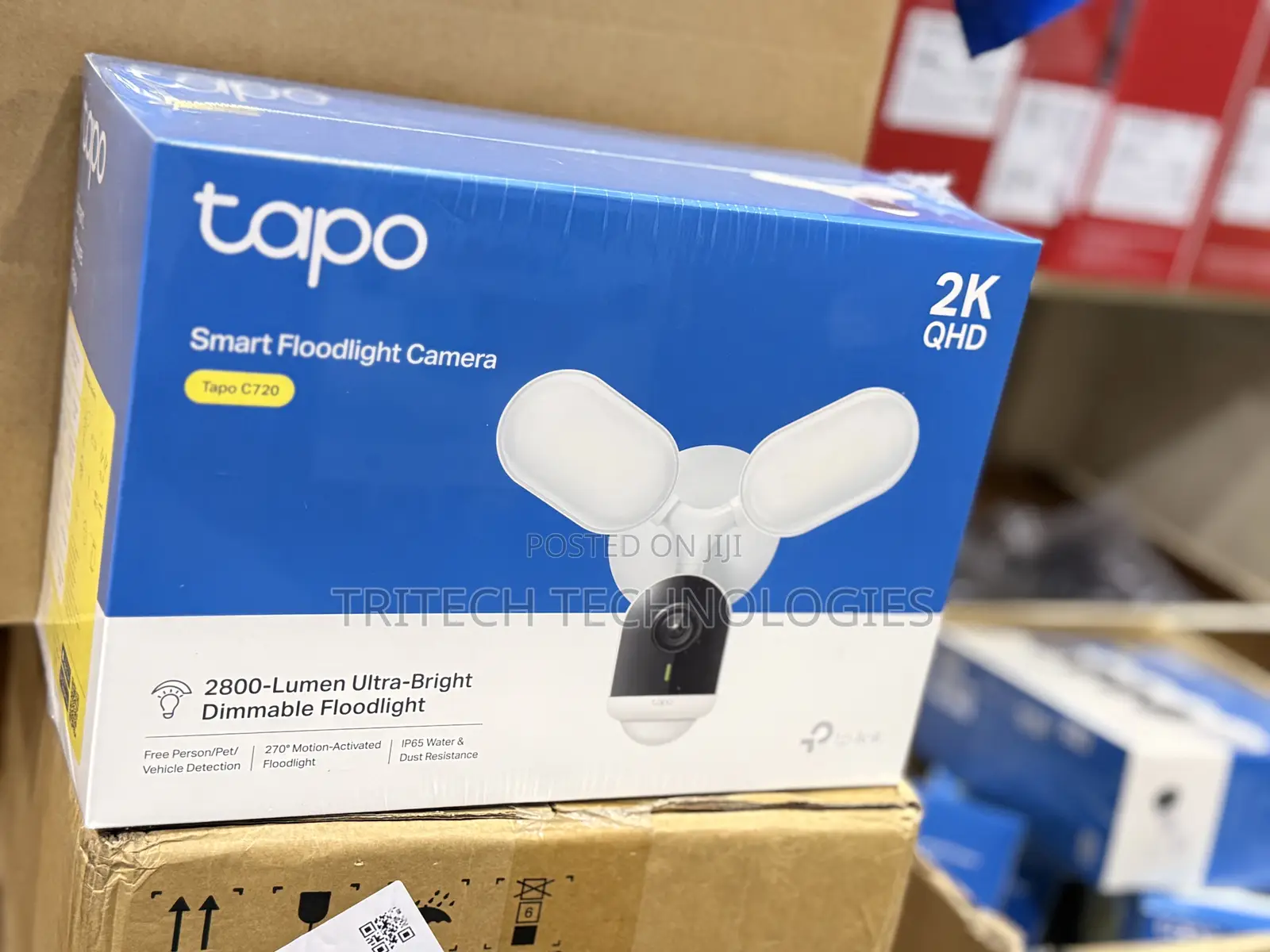 Tp-Link 3mp Wi-Fi Tapo C720 Smart Floodlight Camera