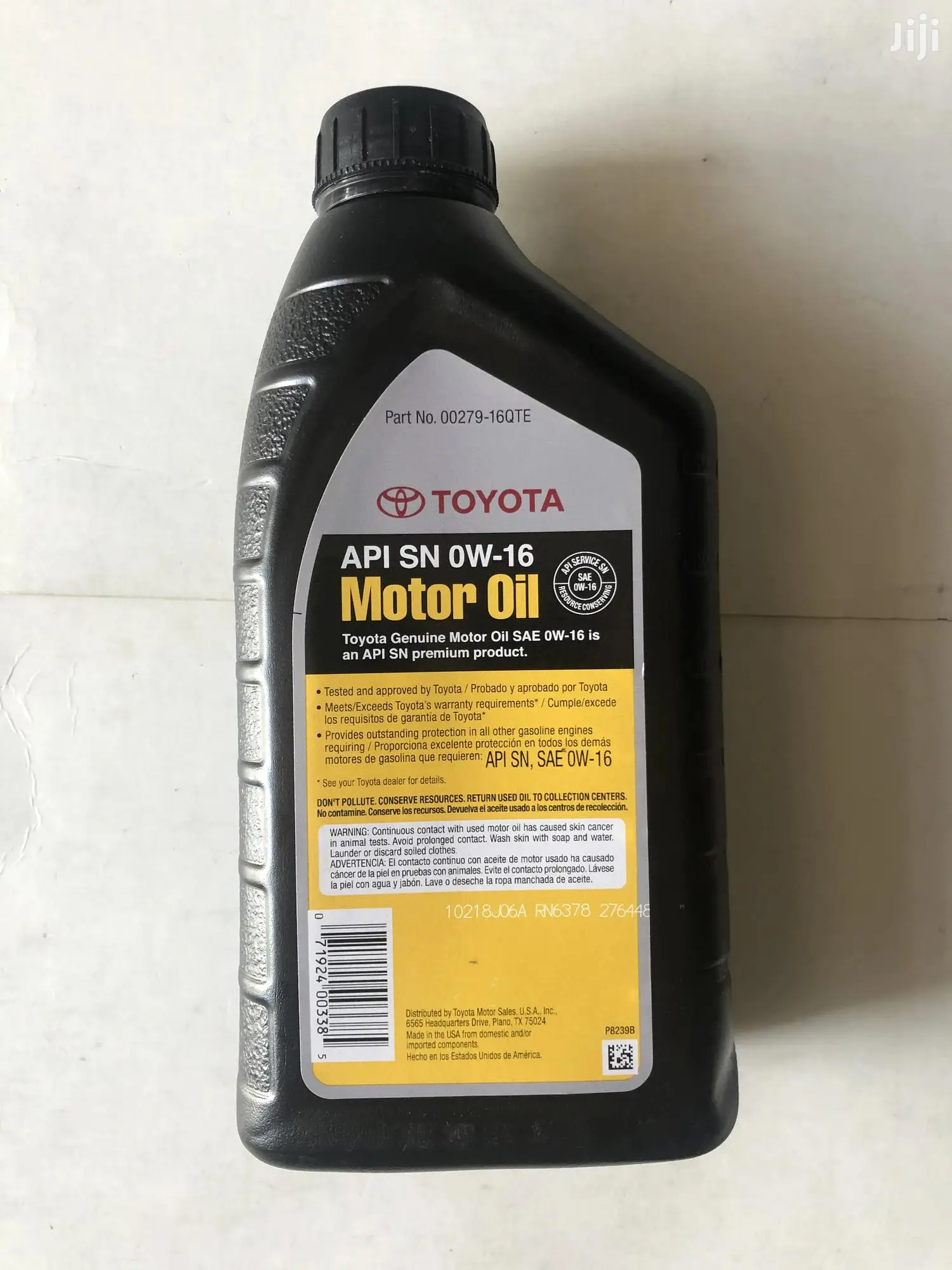 Genuine Toyota Synthetic Oil 0w-16