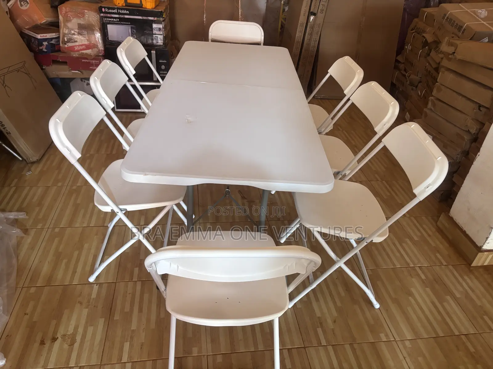 Set Of Folding Table And Chairs