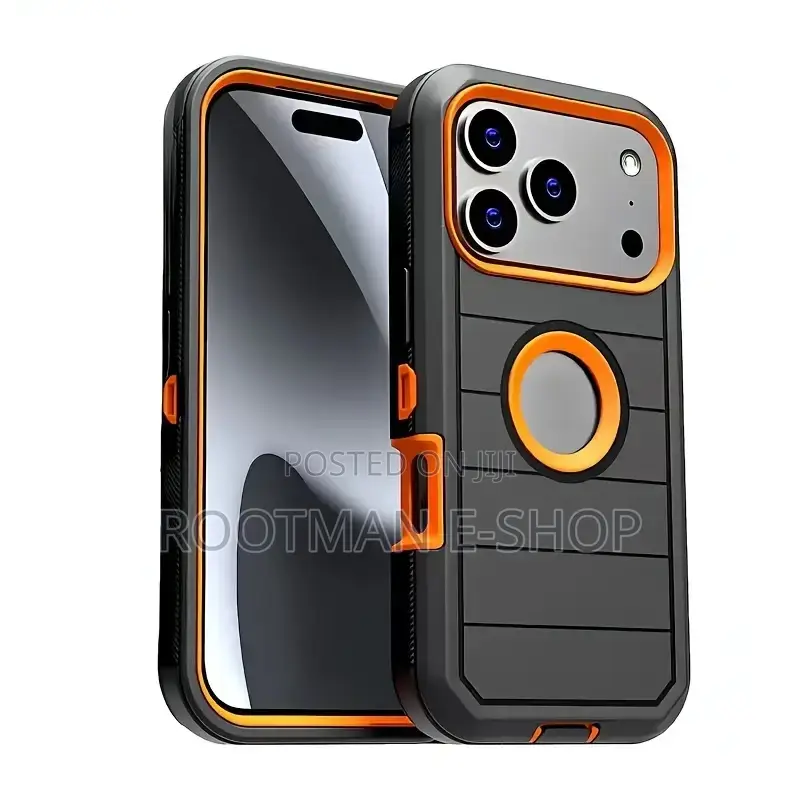 3 in 1 Hybrid Rugged Armor Covers for iPhone 17 Pro and Pro Max
