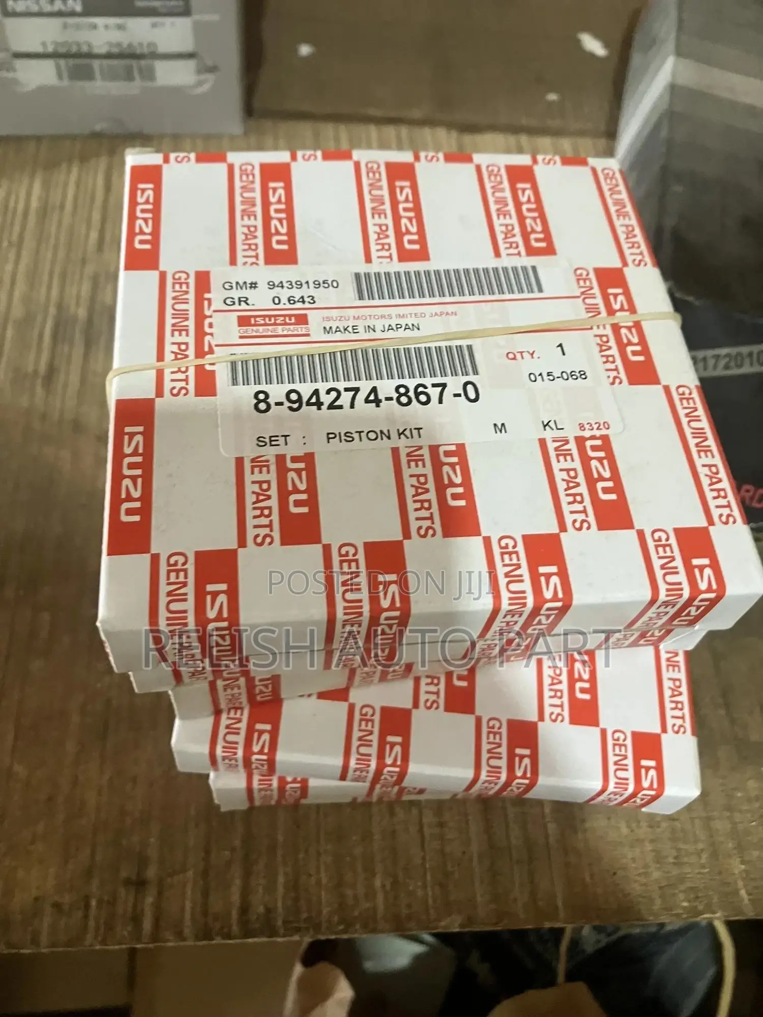Original Isuzu Piston Rings Set for Isuzu and Diesel Trucks