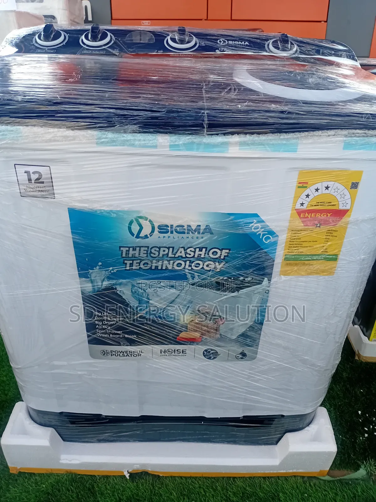 Spin Fresh Pro Sigma 10kg Washing Machine Sigma Washing Machine