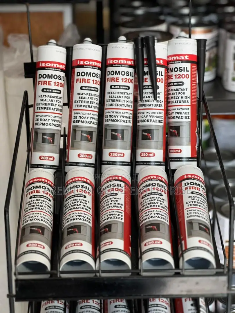 Isomat Domosil Fire 1200 High Temperature Sealant Black 280ml