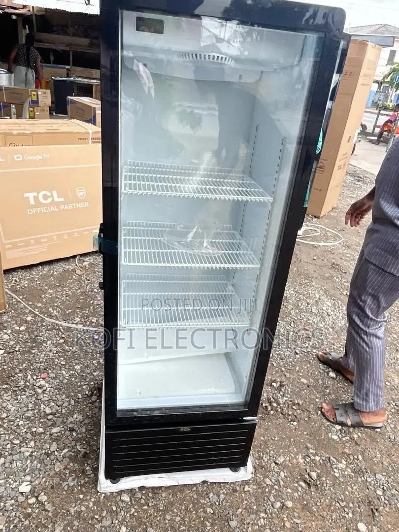 Tcl 325l High-capacity Display Refrigerator Sleek Black Finish