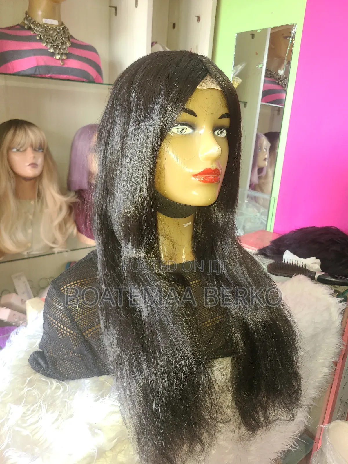 Long Black Wavy Hair