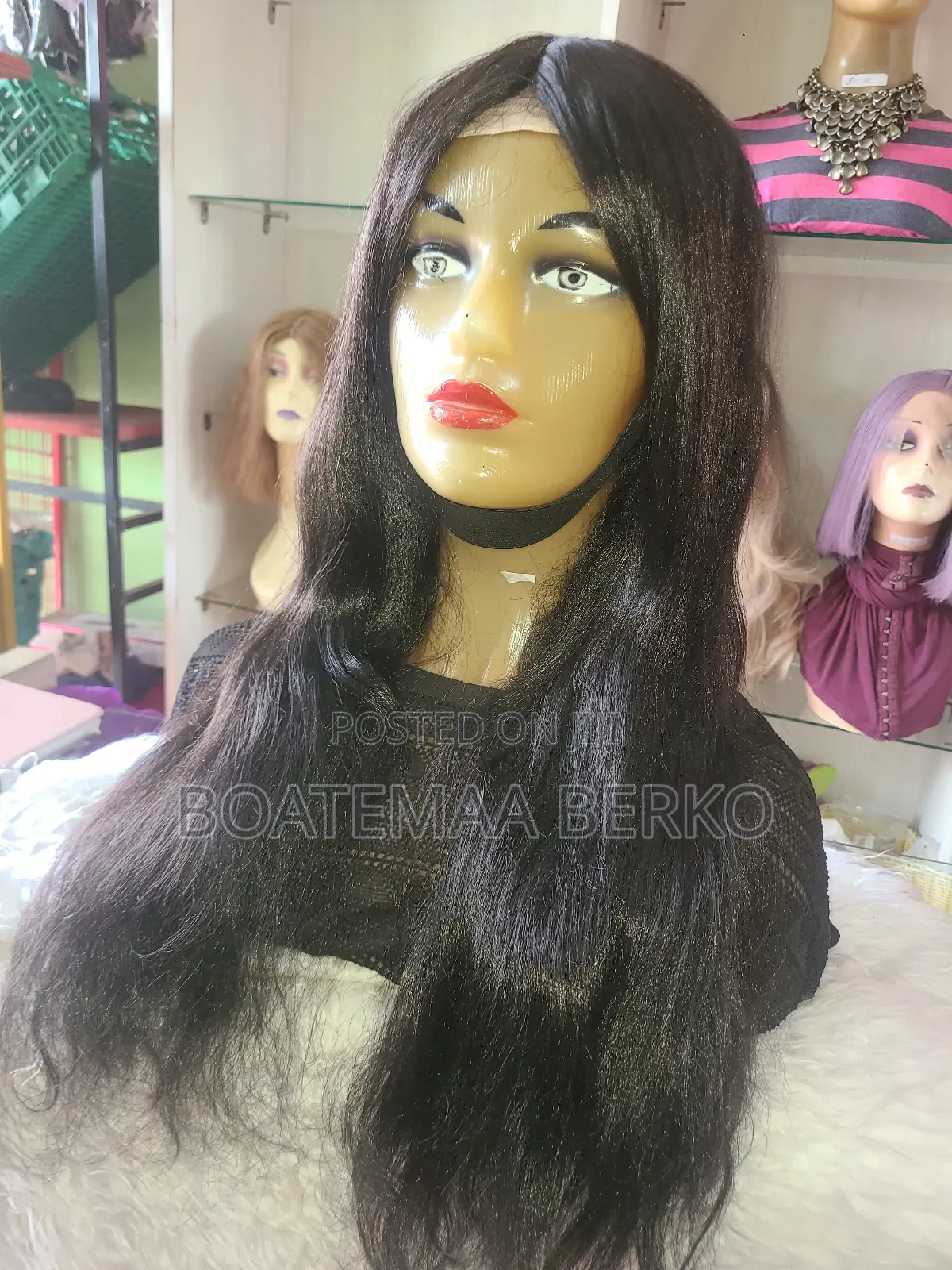 Long Black Wavy Hair