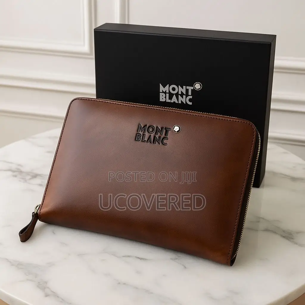 Montblanc Men’S Leather Zip Pouch