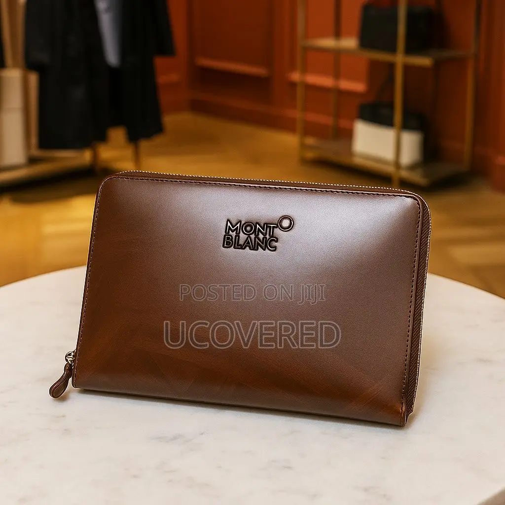 Montblanc Men’S Leather Zip Pouch
